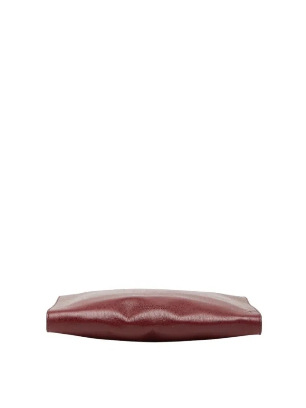 Bottega Veneta Zip Around Clutch Bordeaux Leather
